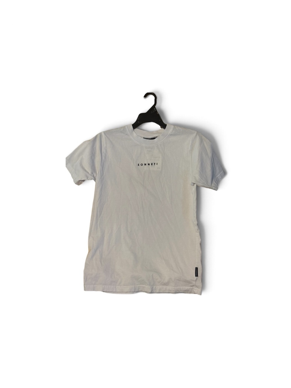 Kids Sonnetti London White Short Sleeve Logo Tee XL